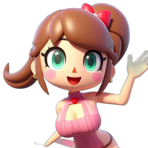 dress, staff, face, crown transparent PNG cut-out