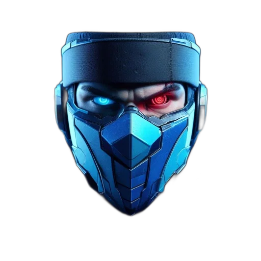 mask, robot, face, concept art transparent PNG cut-out