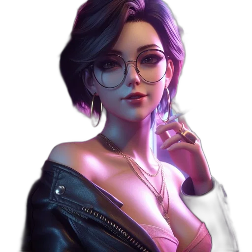 jacket, face, dress, jewelry transparent PNG cut-out
