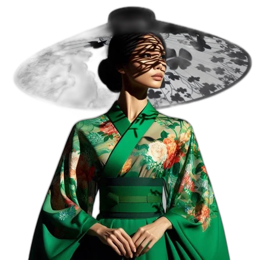 umbrella, hat, mask, dress transparent PNG cut-out