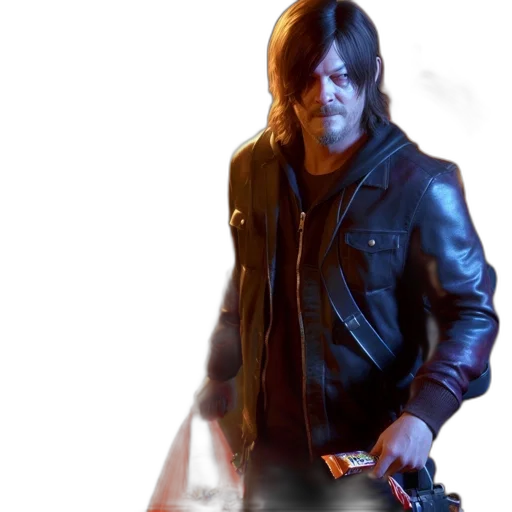 jacket, weapon, concept art, photorealistic transparent PNG cut-out