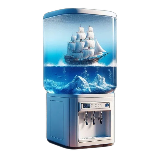 furniture, 3d render, vaporwave, concept art transparent PNG cut-out