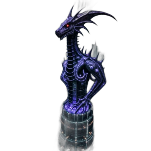 dragon, staff, creature, sword transparent PNG cut-out