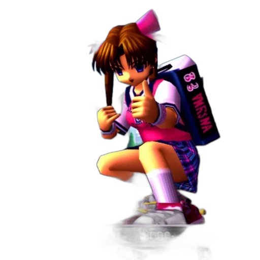 jacket, weapon, staff, vaporwave transparent PNG cut-out