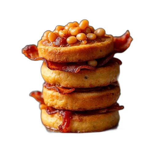 food, crown, photorealistic, 3d render transparent PNG cut-out