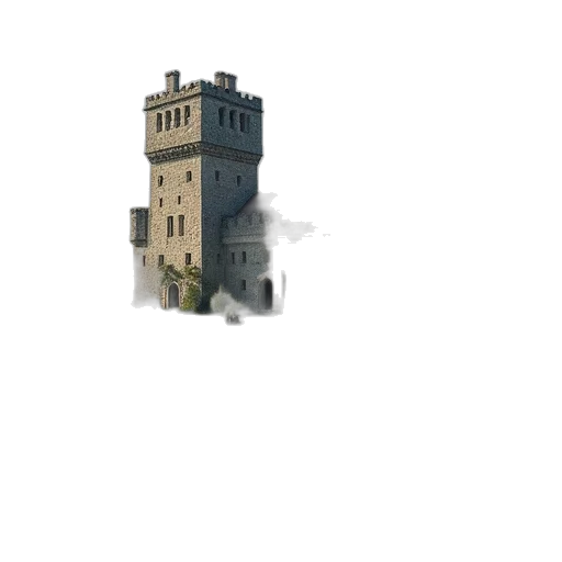 building, dragon, crown, robot transparent PNG cut-out
