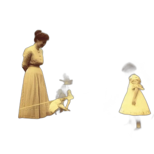 dress, hat, concept art, 3d render transparent PNG cut-out