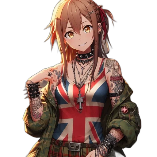 jacket, dress, weapon, staff transparent PNG cut-out