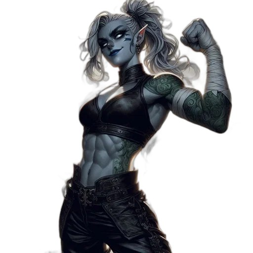 comic book art, concept art, fantasy art, cyberpunk transparent PNG cut-out