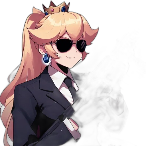 crown, staff, jacket, anime transparent PNG cut-out
