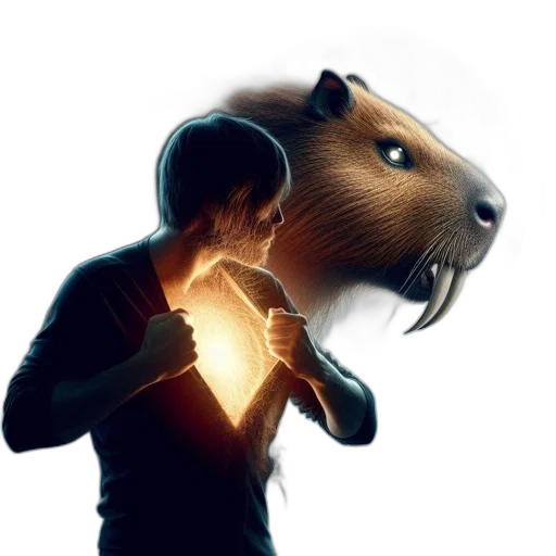 animal, creature, concept art, 3d render transparent PNG cut-out