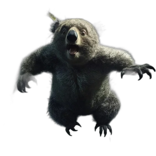 creature, animal, staff, hair transparent PNG cut-out