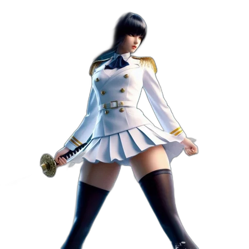 dress, staff, weapon, jacket transparent PNG cut-out