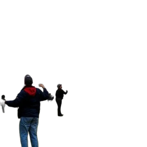 jacket, staff, umbrella, robot transparent PNG cut-out