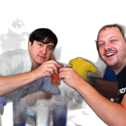 weapon, bottle, two, men transparent PNG cut-out