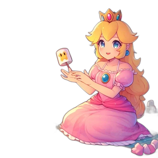dress, crown, staff, weapon transparent PNG cut-out