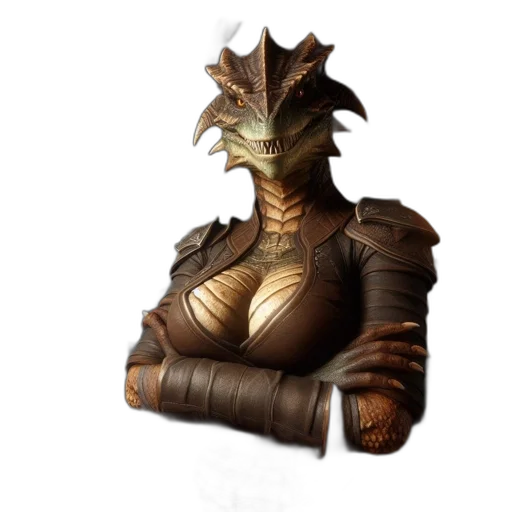 dragon, staff, mask, robot transparent PNG cut-out