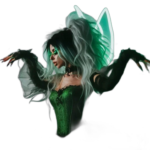 mask, creature, hair, concept art transparent PNG cut-out
