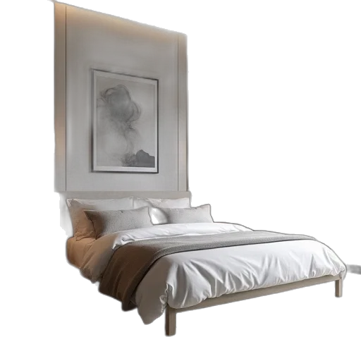 furniture, photorealistic, 3d render, earth tones transparent PNG cut-out