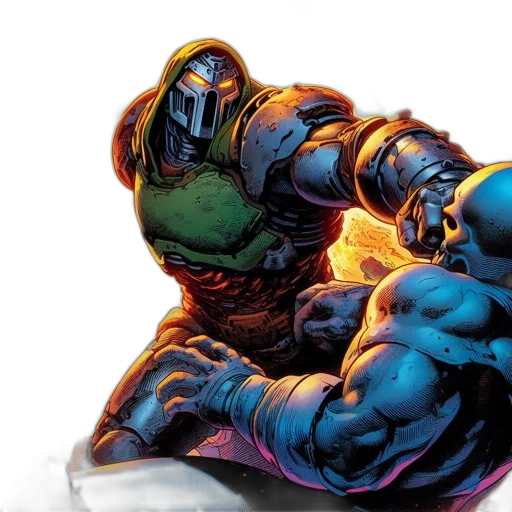 comic book art, concept art, intense, scene transparent PNG cut-out