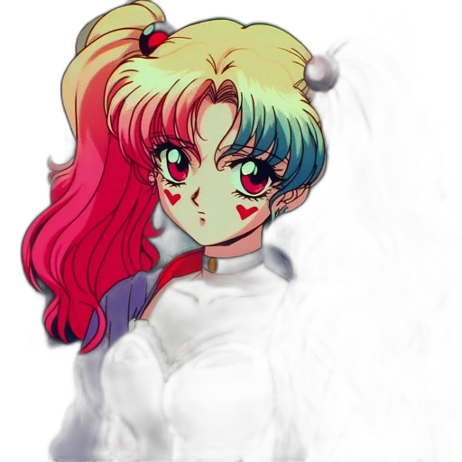staff, anime, pixel art, vaporwave transparent PNG cut-out