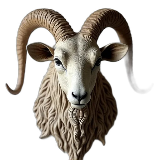 animal, mask, 3d render, photorealistic transparent PNG cut-out
