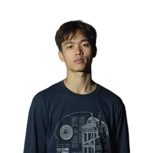 staff, face, jacket, robot transparent PNG cut-out