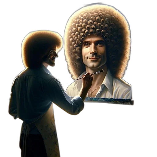 hair, face, jacket, hat transparent PNG cut-out
