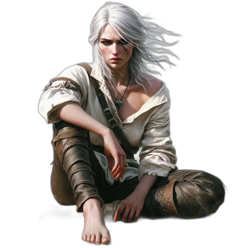 face, fantasy art, concept art, photorealistic transparent PNG cut-out