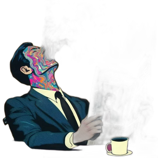 mask, face, robot, vaporwave transparent PNG cut-out