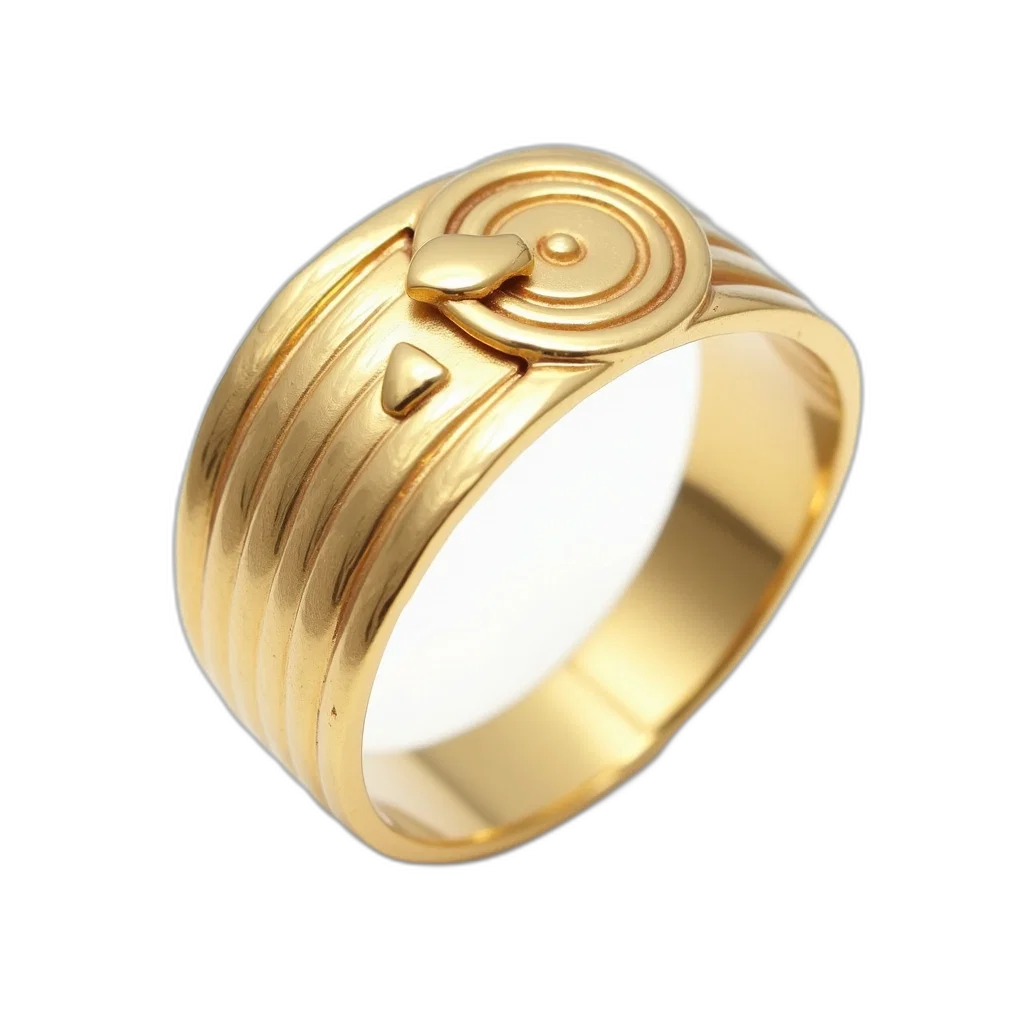 jewelry, 3d render, golden, gold transparent PNG cut-out