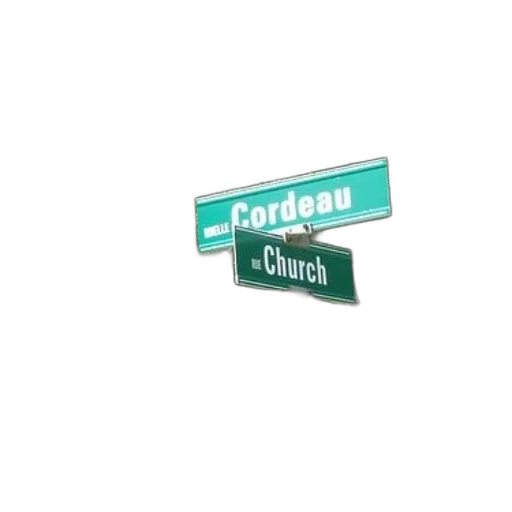 3d render, city street, street, sign transparent PNG cut-out