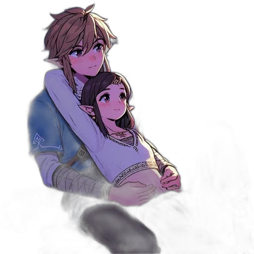 watercolor, pixel art, anime, concept art transparent PNG cut-out
