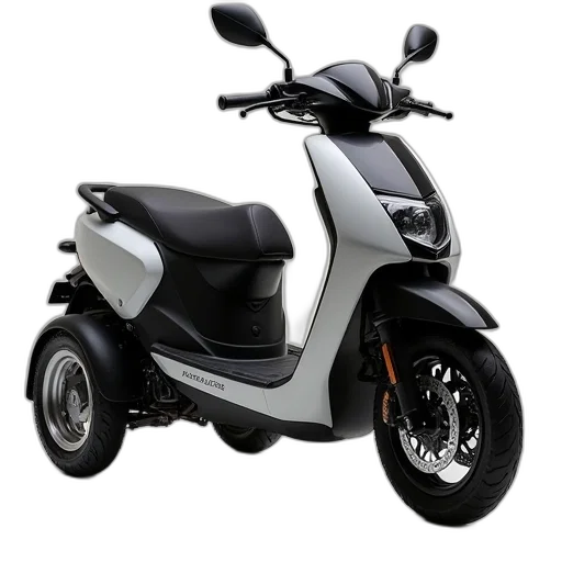 3d render, photorealistic, electric, scooter transparent PNG cut-out