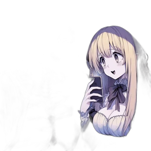 dress, creature, staff, robot transparent PNG cut-out
