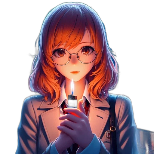 staff, face, jacket, weapon transparent PNG cut-out