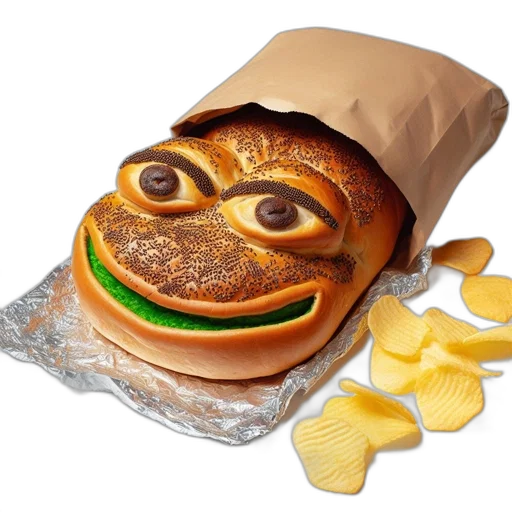 food, face, mask, creature transparent PNG cut-out