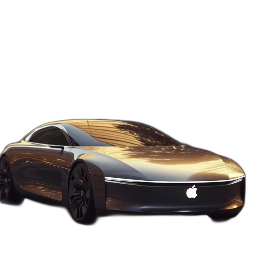 car, 3d render, concept art, photorealistic transparent PNG cut-out