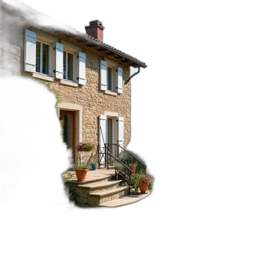 building, furniture, 3d render, photorealistic transparent PNG cut-out