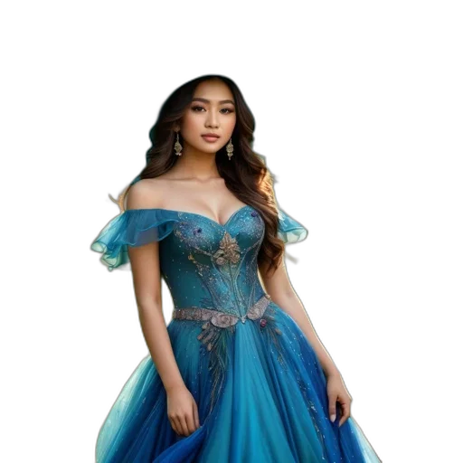 dress, fantasy art, photorealistic, concept art transparent PNG cut-out