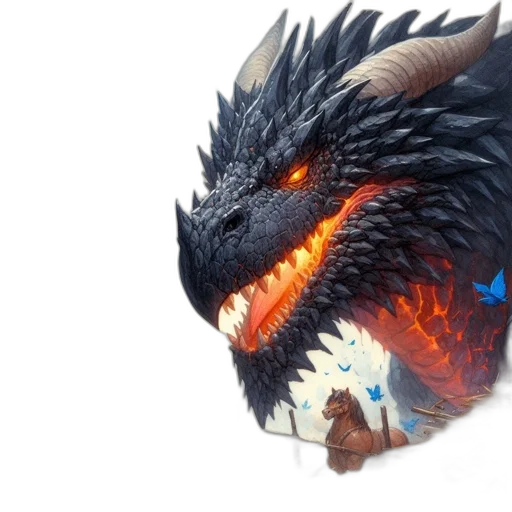dragon, mask, fantasy art, concept art transparent PNG cut-out