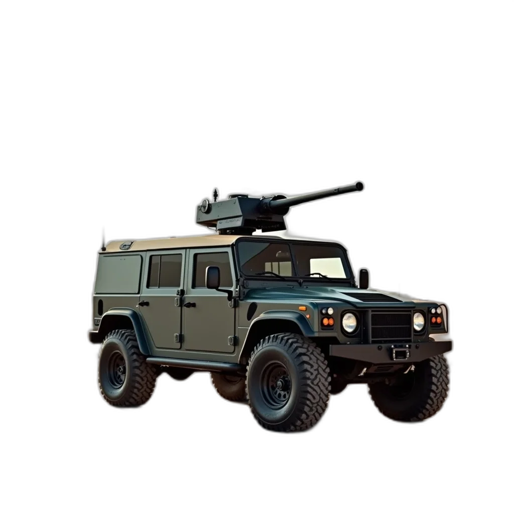 weapon, car, animal, 3d render transparent PNG cut-out