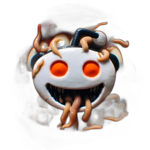 creature, robot, mask, staff transparent PNG cut-out