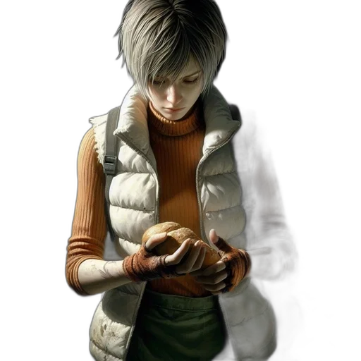 jacket, mask, face, staff transparent PNG cut-out