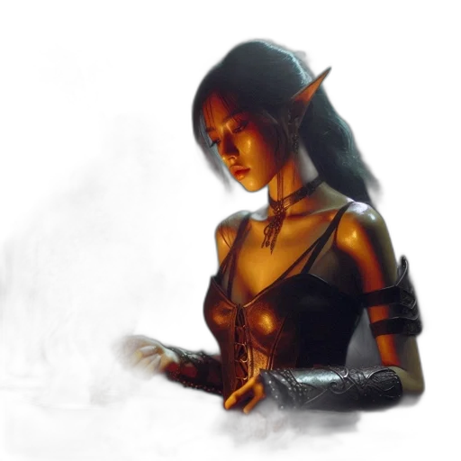 staff, fantasy art, concept art, cyberpunk transparent PNG cut-out