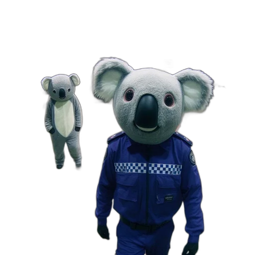 mask, staff, creature, jacket transparent PNG cut-out