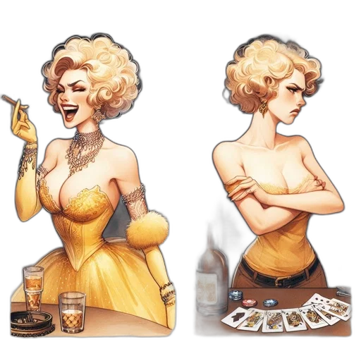 dress, concept art, pixel art, comic book art transparent PNG cut-out