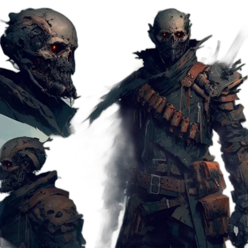 mask, concept art, fantasy art, comic book art transparent PNG cut-out