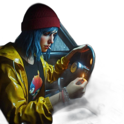 jacket, hat, car, face transparent PNG cut-out