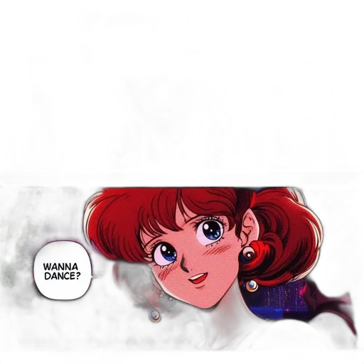 face, anime, comic book art, concept art transparent PNG cut-out